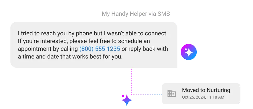 AI sales rep: automatic pipeline nurture