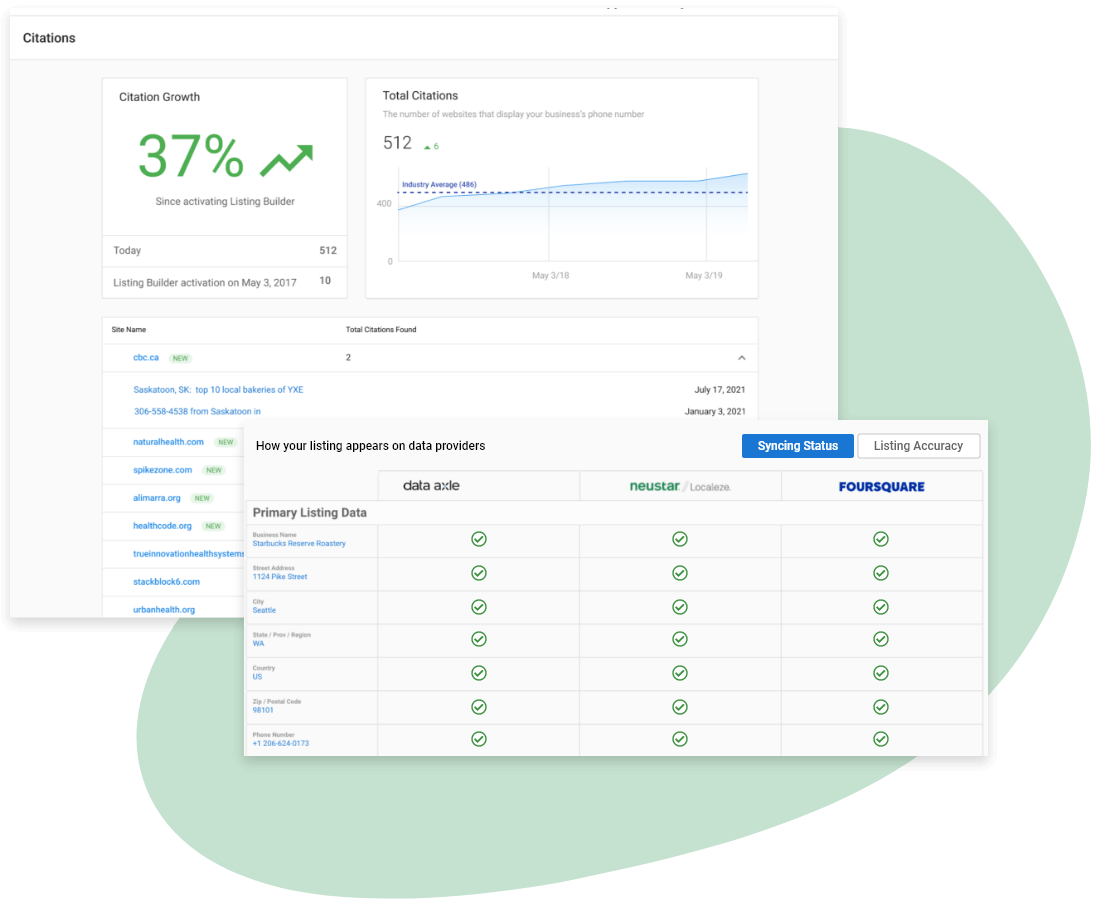 white label seo reporting tool: local listing builders