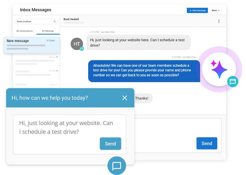 Marketing Automation Benefits: AI web chatbot