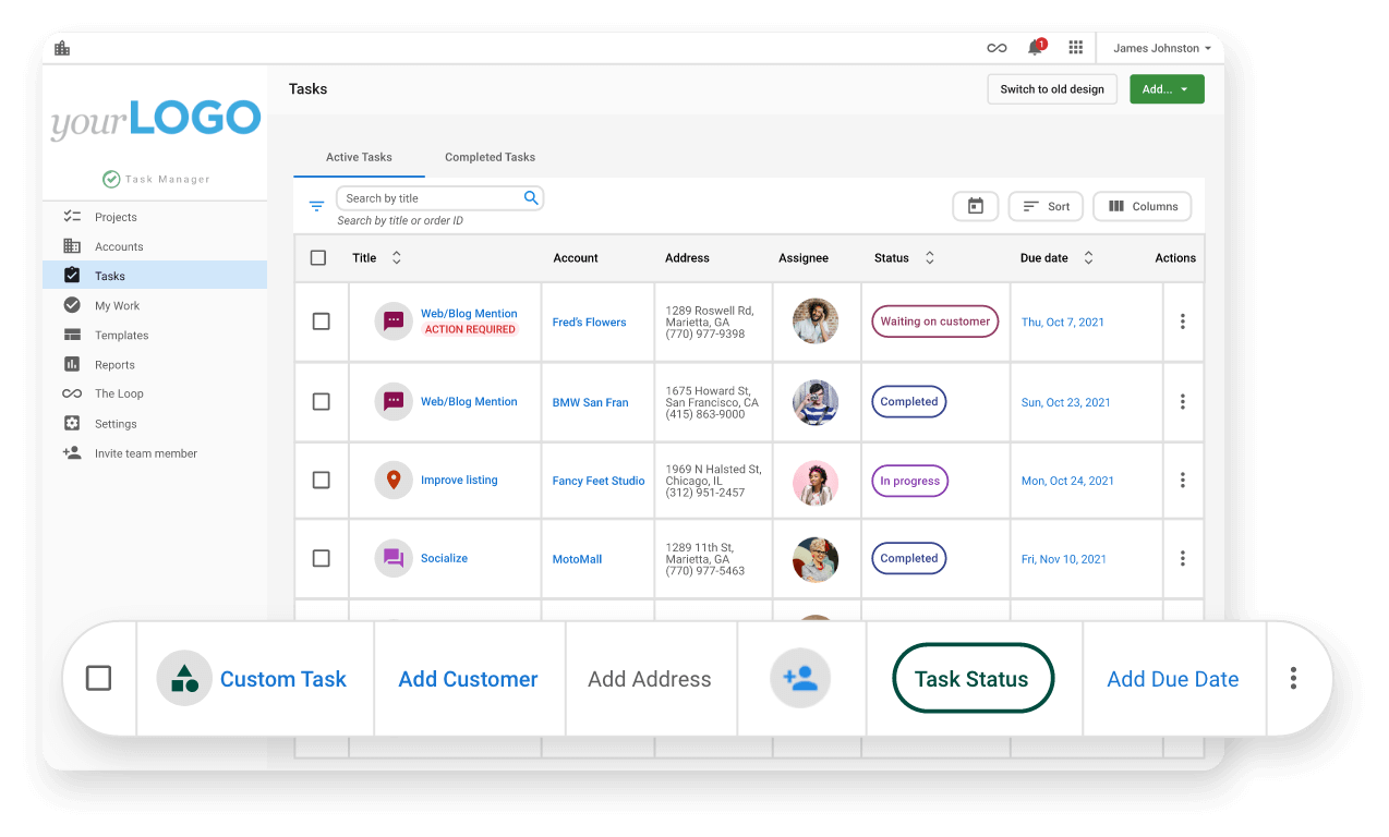 project management automation: Vendasta Task Manager