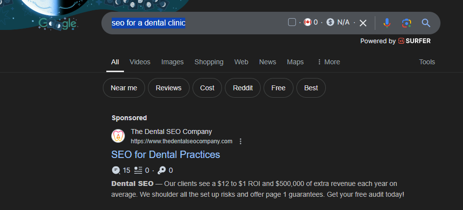 client acquisition: google ads example