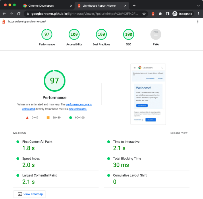 client acquisition: website analysis example