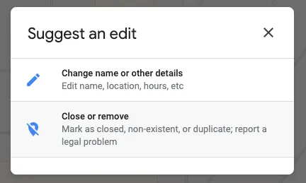 Suggest an edit button