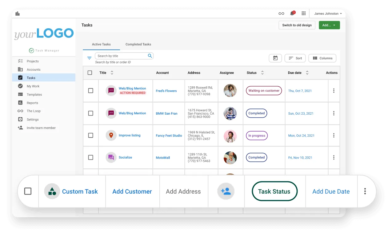 white label vs private label: Vendasta Task Manager