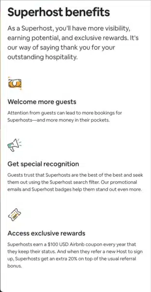 superhost benefits