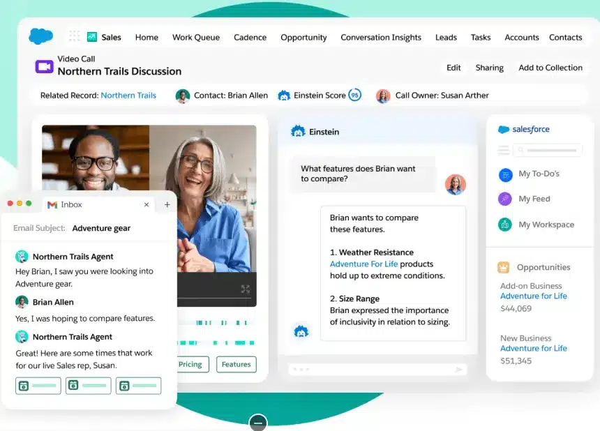 AI lead scoring: Salesforce